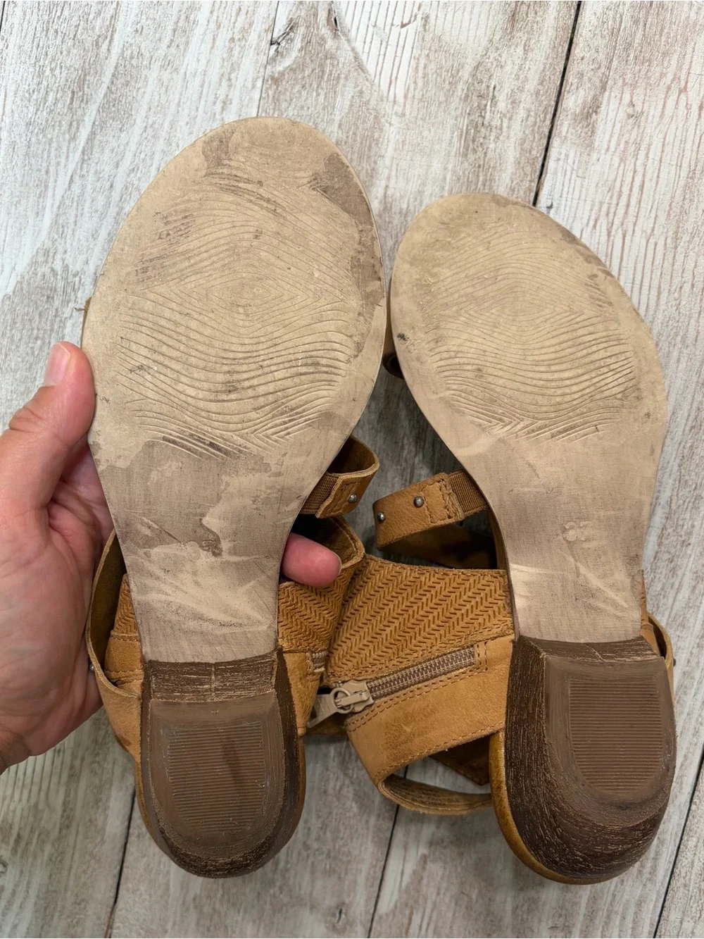 Miz Mooz Cape Sandal in Cognac